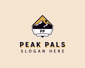 Adventure Mountain Peak logo design