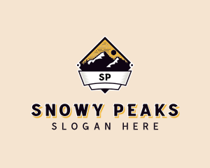 Adventure Mountain Peak logo design