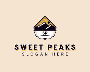 Adventure Mountain Peak logo design