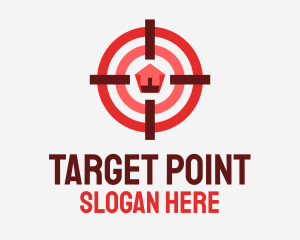 Target Real Estate Home logo design