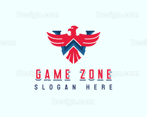 Patriotic Eagle Lettermark Logo