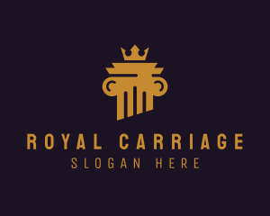 Royal Crown Pillar logo design