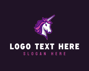 Gamer Streaming Unicorn logo