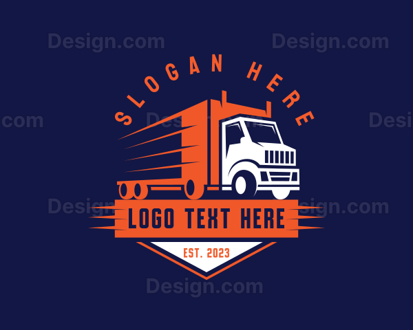 Truck Logistics Emblem Logo