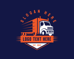 Truck - Truck Logistics Emblem logo design