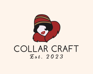 Fashion Fur Collar Woman logo