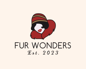 Fashion Fur Collar Woman logo