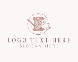 Handcrafted Sewing Spool logo