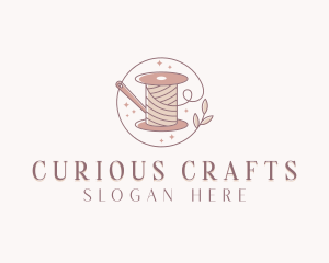 Crafted Sewing Spool logo