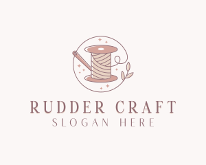 Handcrafted Sewing Spool logo design