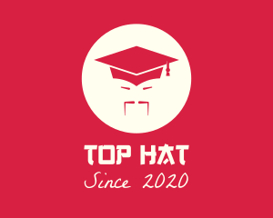 Asian Graduation Cap logo design