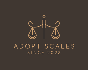 Justice Scale Office logo design