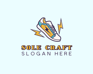 Lightning Bolt Sneakers logo design