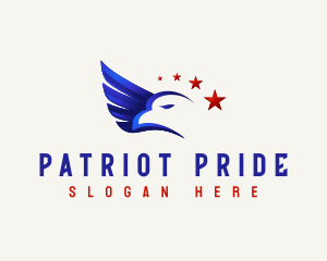 Patriot Eagle Wing logo design