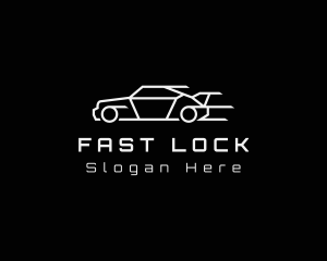 Fast Gray Car logo design