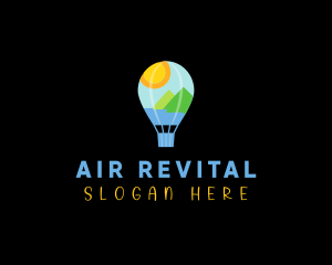 Hot Air Balloon Adventure logo design