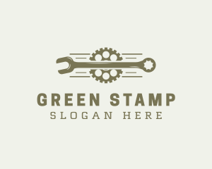 Cogwheel Tool Wrench logo design