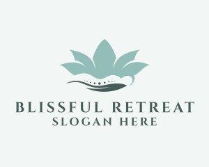 Massage Flower Lotus  logo