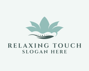 Massage Flower Lotus  logo