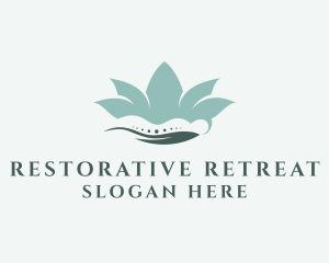 Massage Flower Lotus  logo