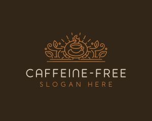 Cafe Coffee Caffeine logo design