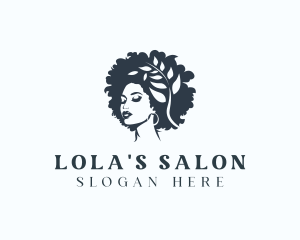 Woman Hairdresser Salon logo design