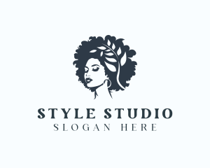 Woman Hairdresser Salon logo