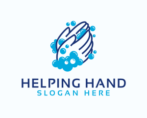 Cleaning Hand Sanitation logo design