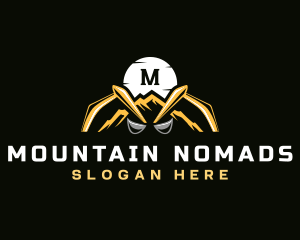 Backhoe Mountain Excavation logo design