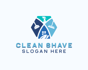 Sanitary Cleaning Disinfection logo design