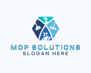 Sanitary Cleaning Disinfection logo design