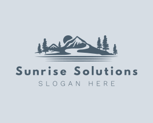 Sunrise Mountain Camping logo design
