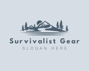 Sunrise Mountain Camping logo design