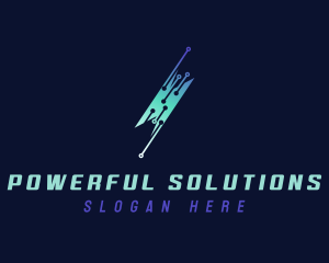 Lightning Bolt Technology logo design