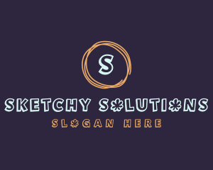 Doodle Art Drawing logo