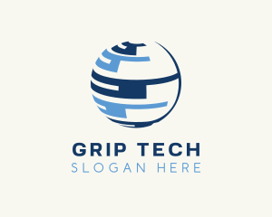 Globe Tech Sphere logo design