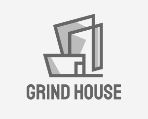 Gray Contemporary Mansion logo design