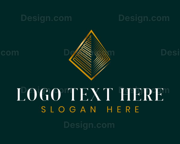 Geometric Pyramid Triangle Logo