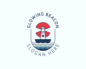 Marine Nautical Lighthouse  logo design