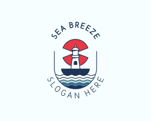Marine Nautical Lighthouse  logo