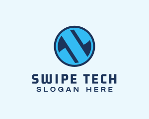 Tech Crypto Letter S logo design