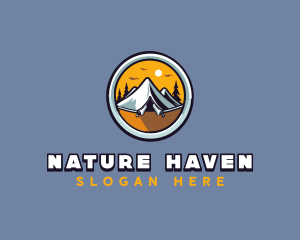 Forest Outdoor Camping logo design