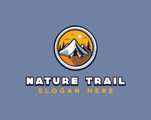 Forest Outdoor Camping logo design