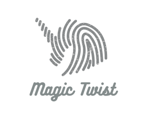 Grey Unicorn Fingerprint logo design