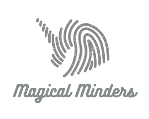 Grey Unicorn Fingerprint logo design