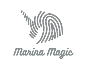 Grey Unicorn Fingerprint logo design