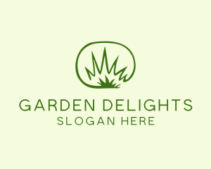 Lawn Grass Weeds logo design