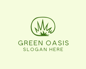 Lawn Grass Weeds logo design