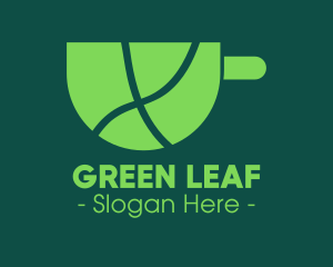 Green Tea Cup logo design