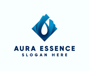 Water Droplet Liquid logo design